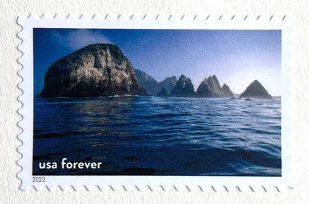 100 Ocean Forever Stamps Blue Nautical Coast Postage Stamps for Mailing Wedding Invitations